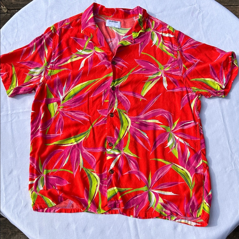 Vibrant Floral Hawaiian Shirt